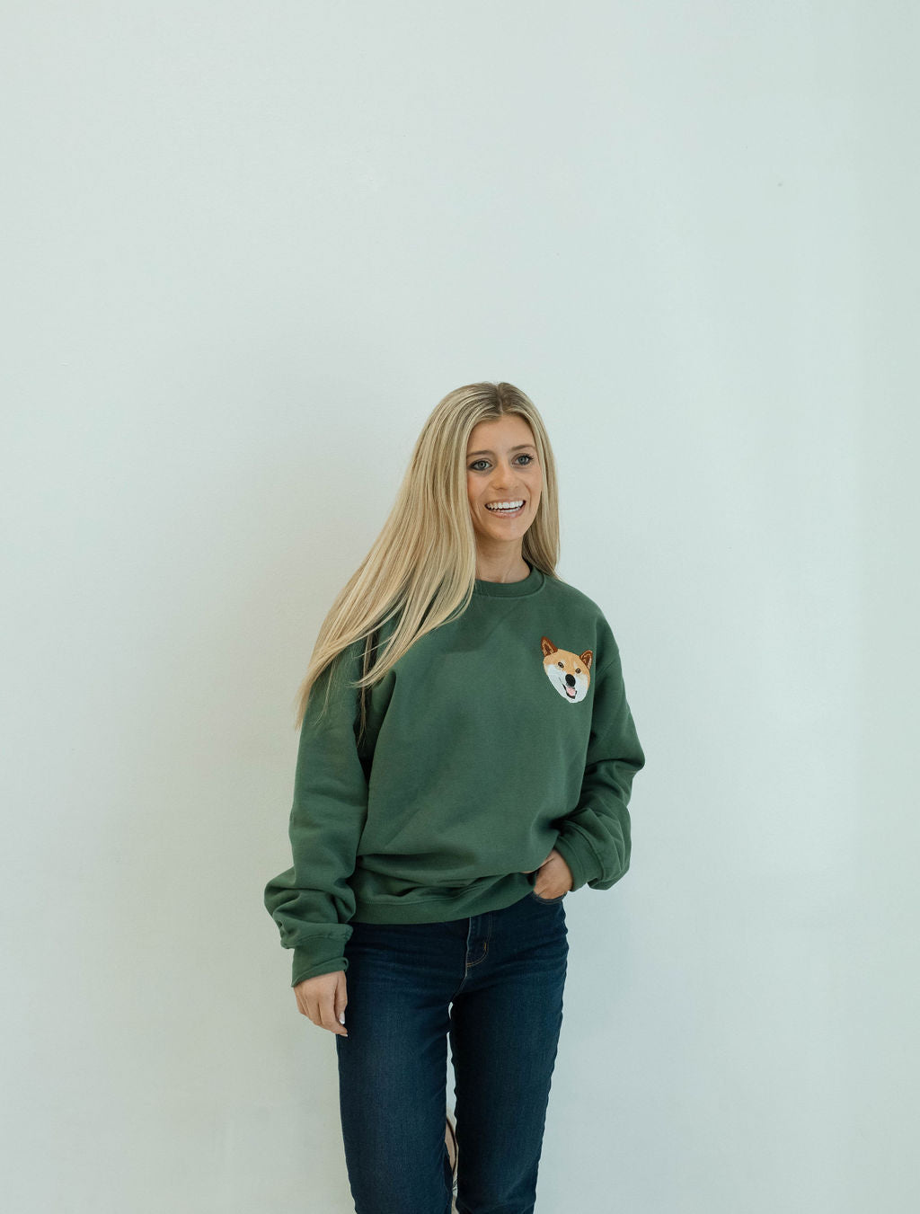 Moletom Bordado Personalizado | Verde Alpino