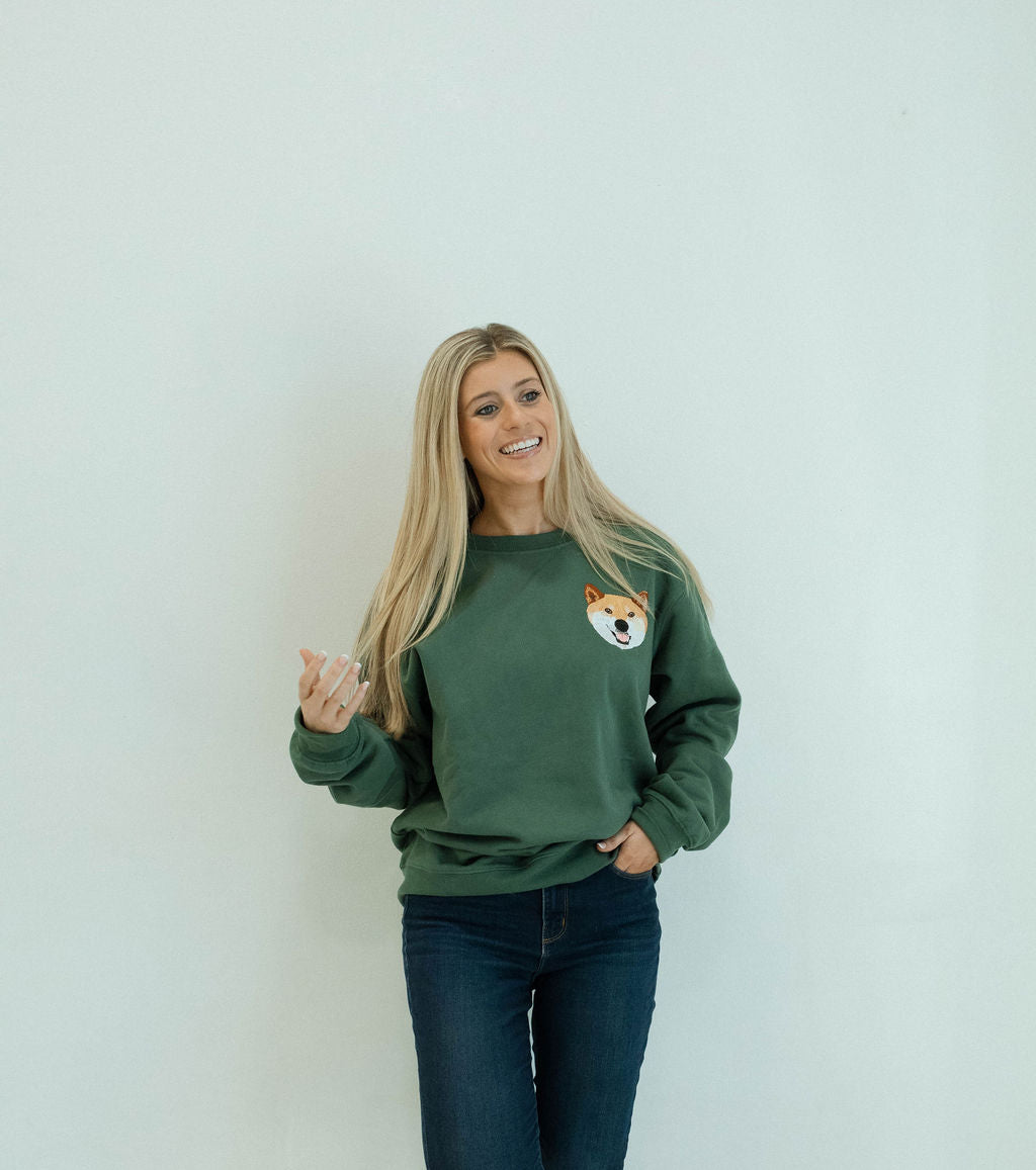 Moletom Bordado Personalizado | Verde Alpino