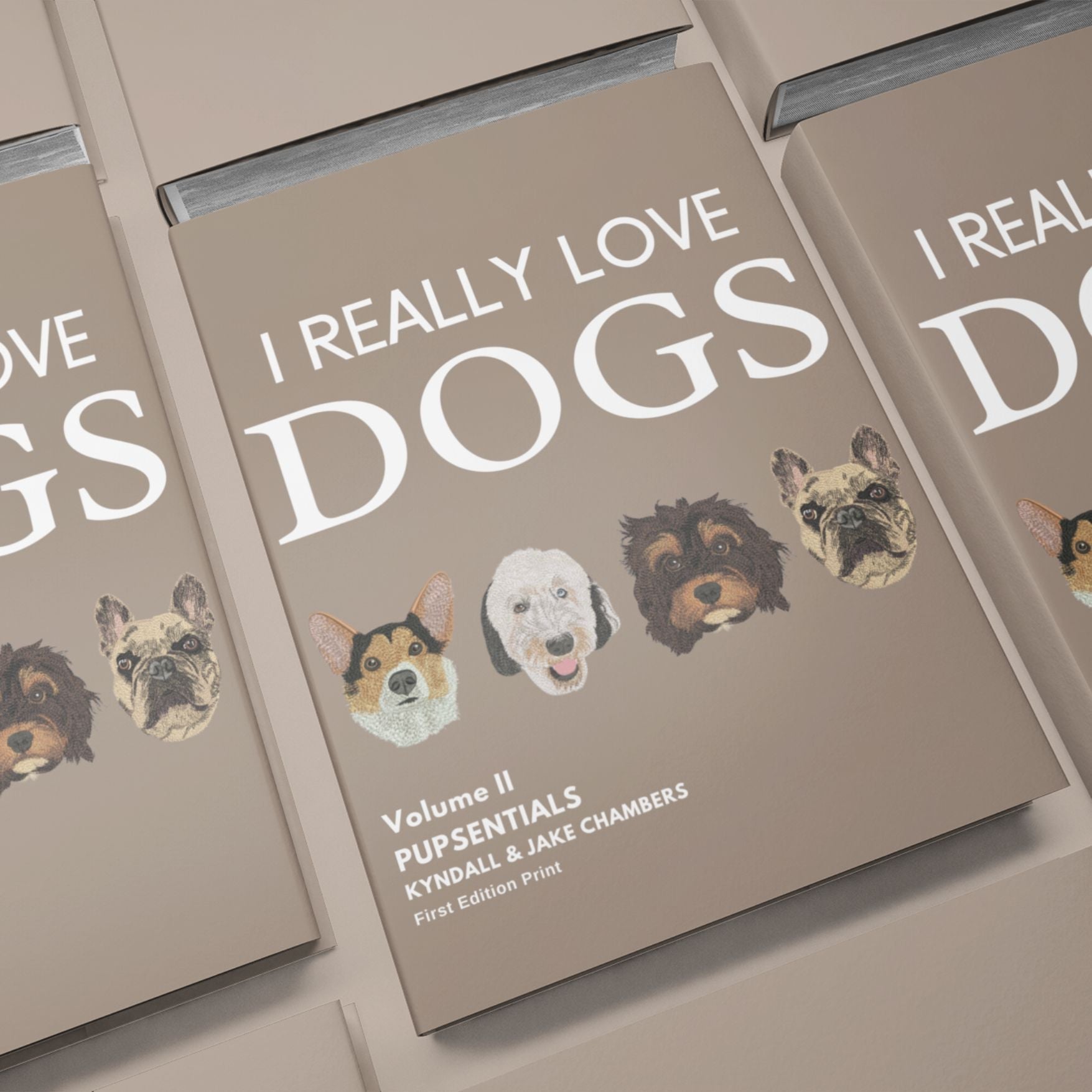"Eu Realmente Amo Cães v.II" Livro de Mesa de Café