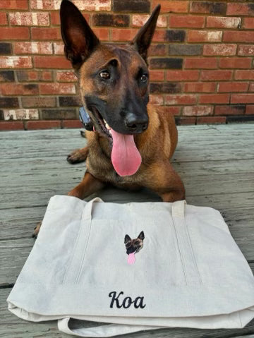A Tote Personalizada em Lona - Bordada