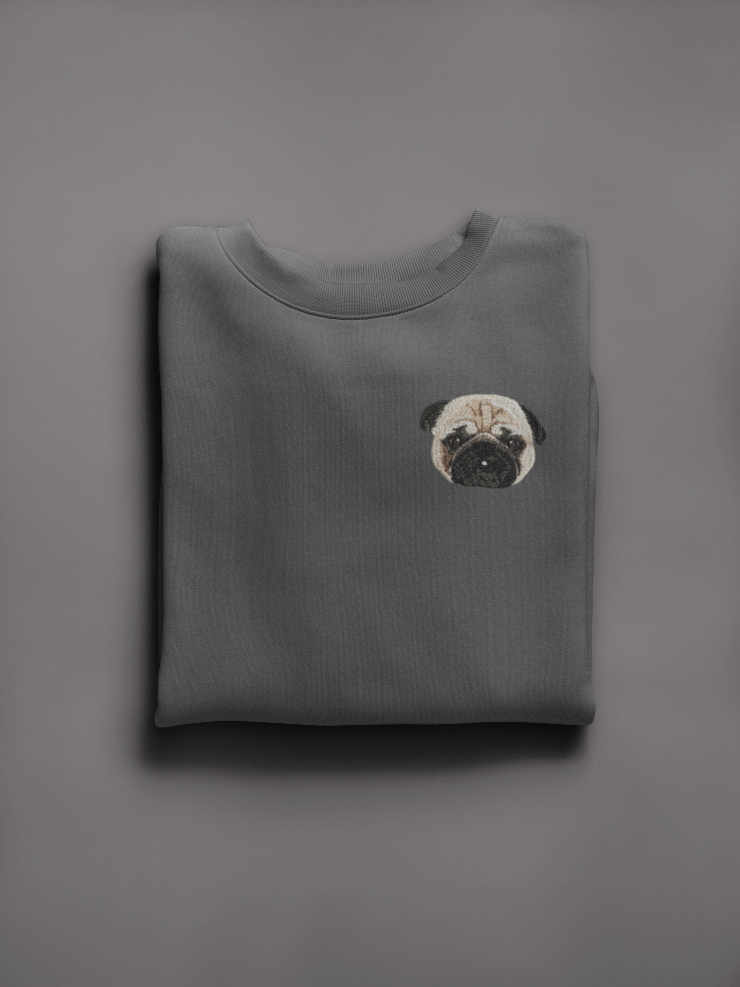 Moletom Bordado de Pug