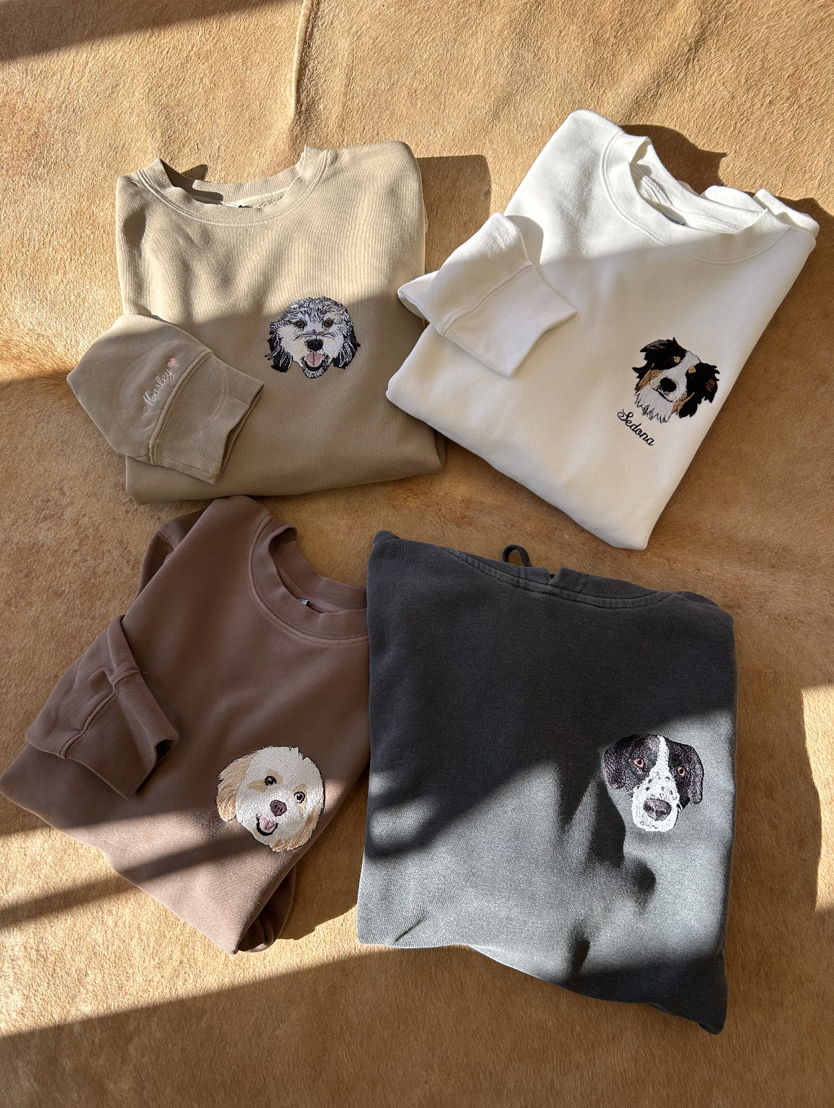 O Moletom Personalizado com Retrato Bordado de Animais de Estimação