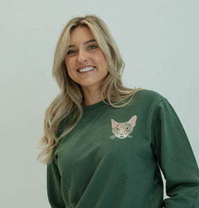 Moletom Bordado Personalizado | Verde Alpino