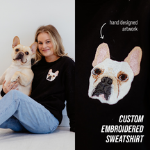 O Moletom Personalizado com Retrato Bordado de Animais de Estimação
