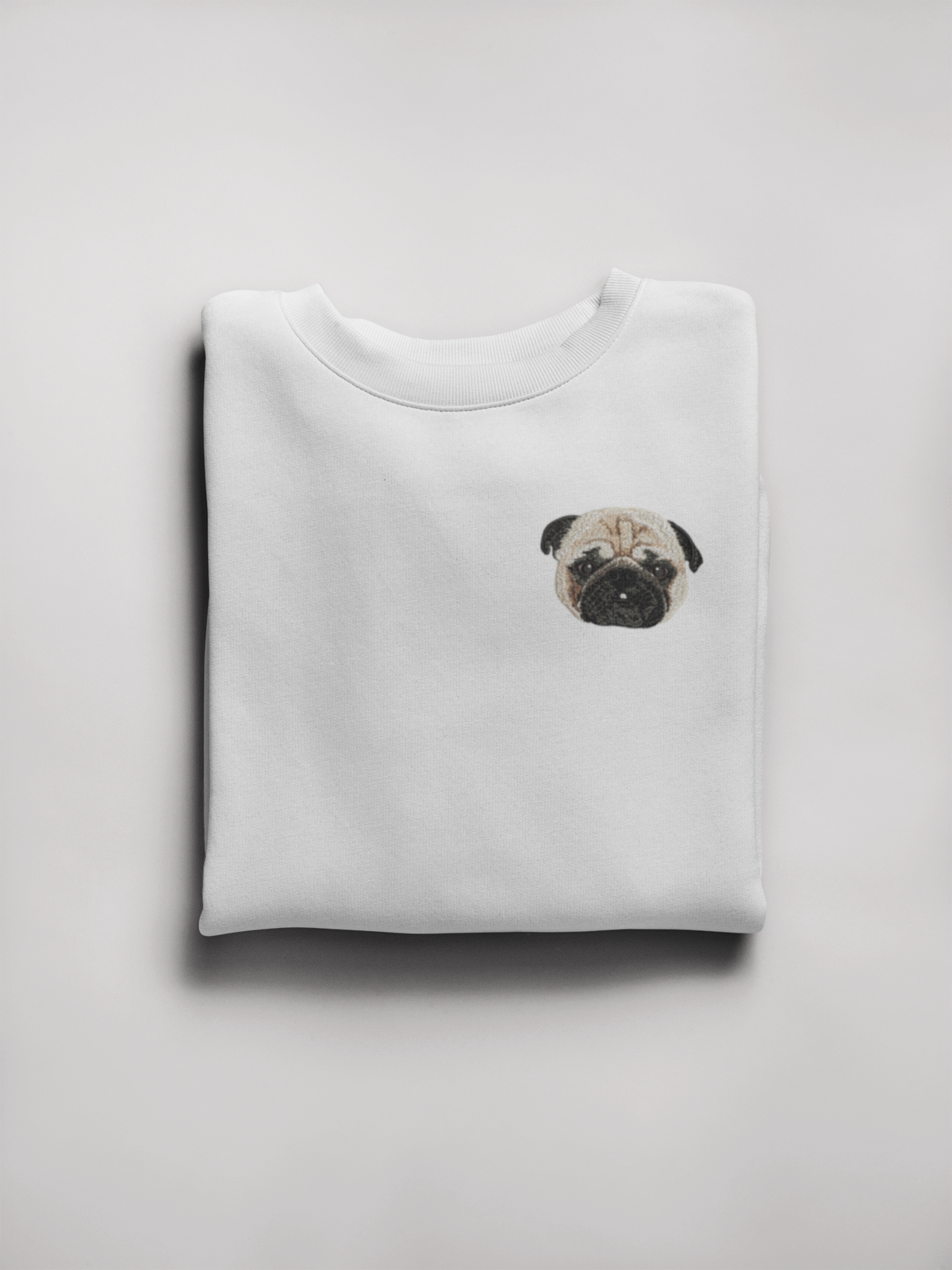 Moletom Bordado de Pug