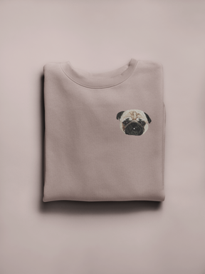 Moletom Bordado de Pug