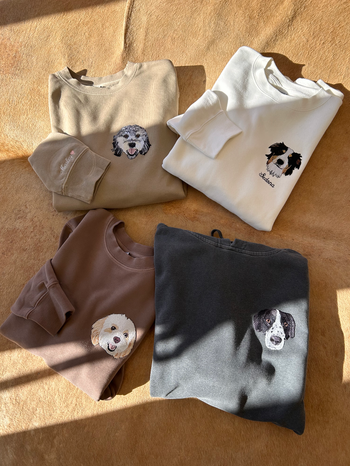 O Moletom Personalizado com Retrato Bordado de Animais de Estimação
