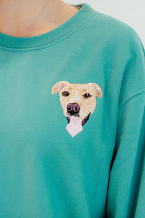 O Moletom Personalizado com Retrato Bordado de Animais de Estimação