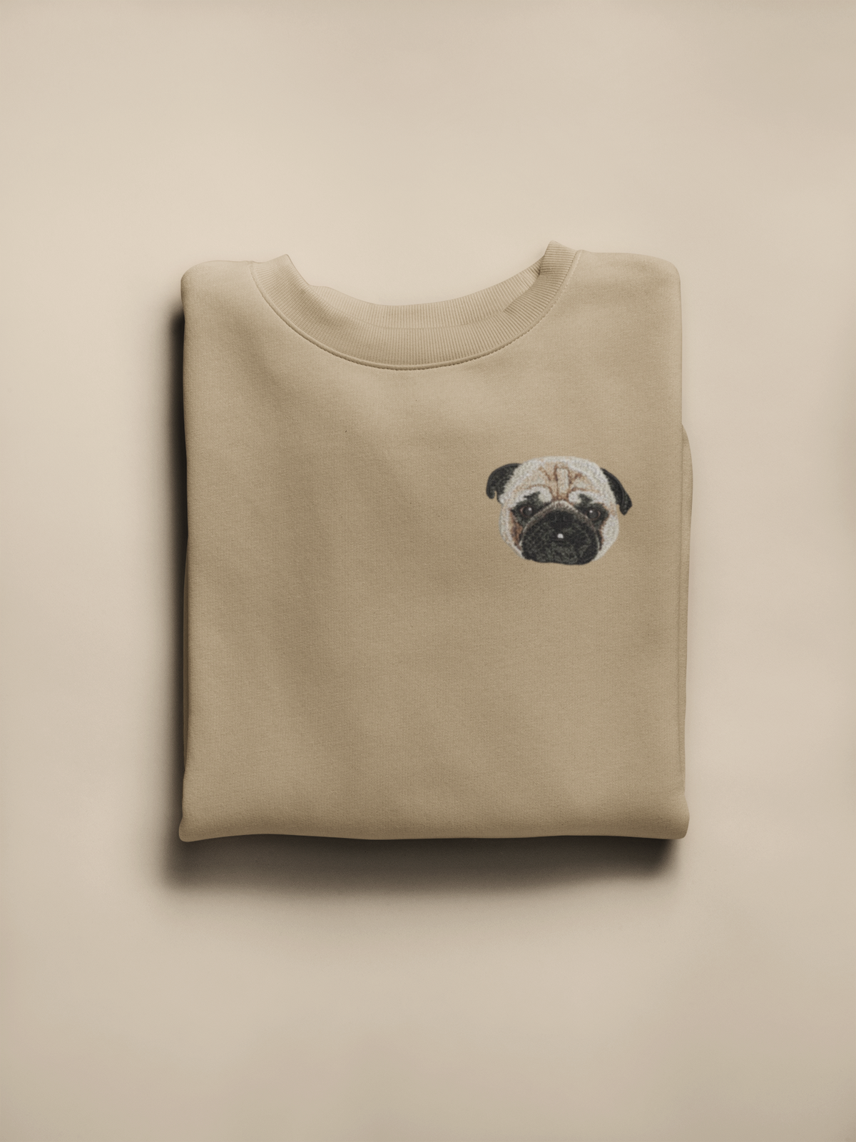 Moletom Bordado de Pug